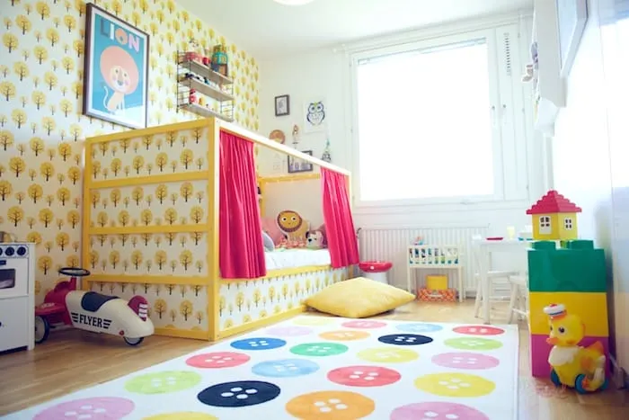 Creative IKEA Kura Bed TransformationsLooking for ways to make the IKEA Kura bed unique? Check out these creative setups, including a bunk bed with a secret nook and a Montessori-inspired floor bed. Endless possibilities for a stylish and functional kids’ room! #KuraBed #IKEA #KidsRoomInspo #DIY #RoomMakeover