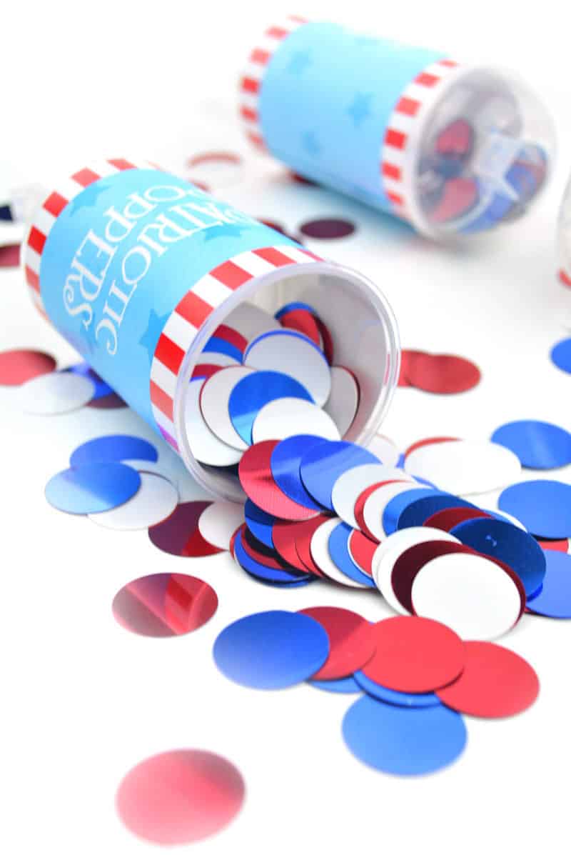 4th of july crafts: party poppers