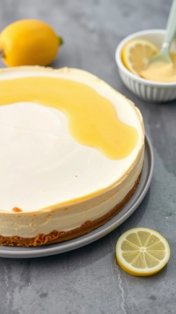 Lemon Curd Cheesecake is a refreshing twist on the classic dessert. The creamy texture pairs perfectly with the tangy lemon curd on top, making every bite a burst of flavor. If you want to try making this delicious treat yourself, check out this easy recipe for a delightful dessert experience!