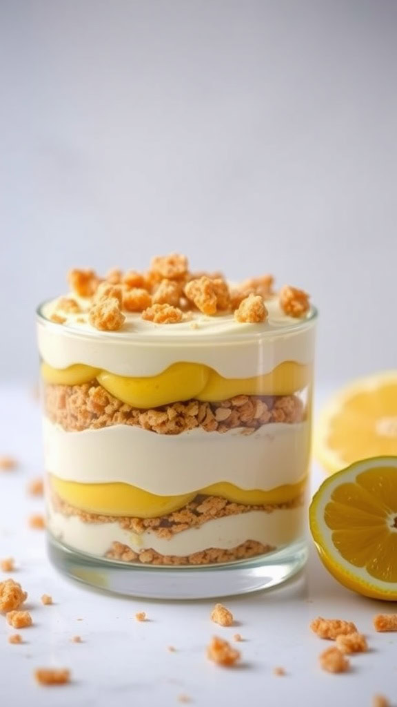 Lemon curd mousse with Biscoff crumble is a delightful treat for spring. The creamy, tangy mousse pairs perfectly with the crunchy Biscoff for a sweet contrast. You can find the full recipe here for a refreshing dessert that’s sure to impress!