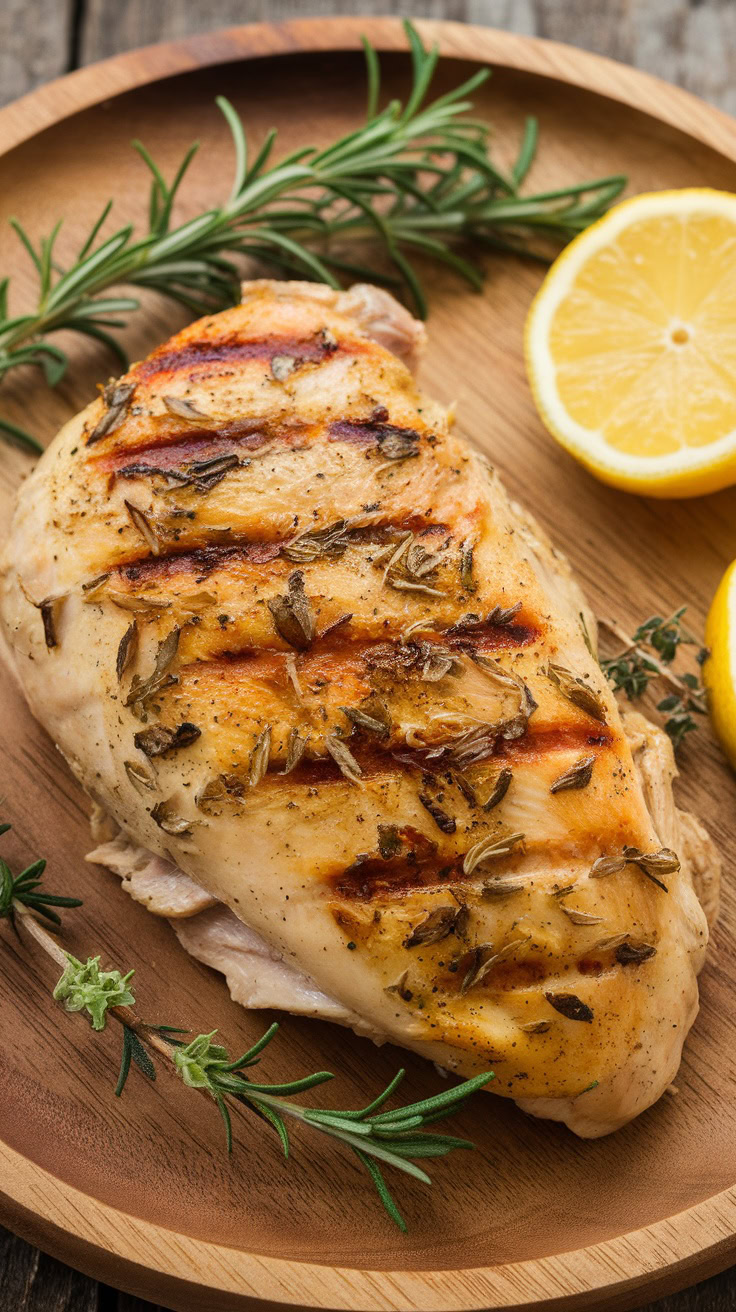 Lemon Herb Grilled Chicken is a fantastic dish that's both fresh and satisfying. The bright flavors of lemon and herbs make each bite a delight. It's perfect for a quick dinner or a weekend barbecue with friends!