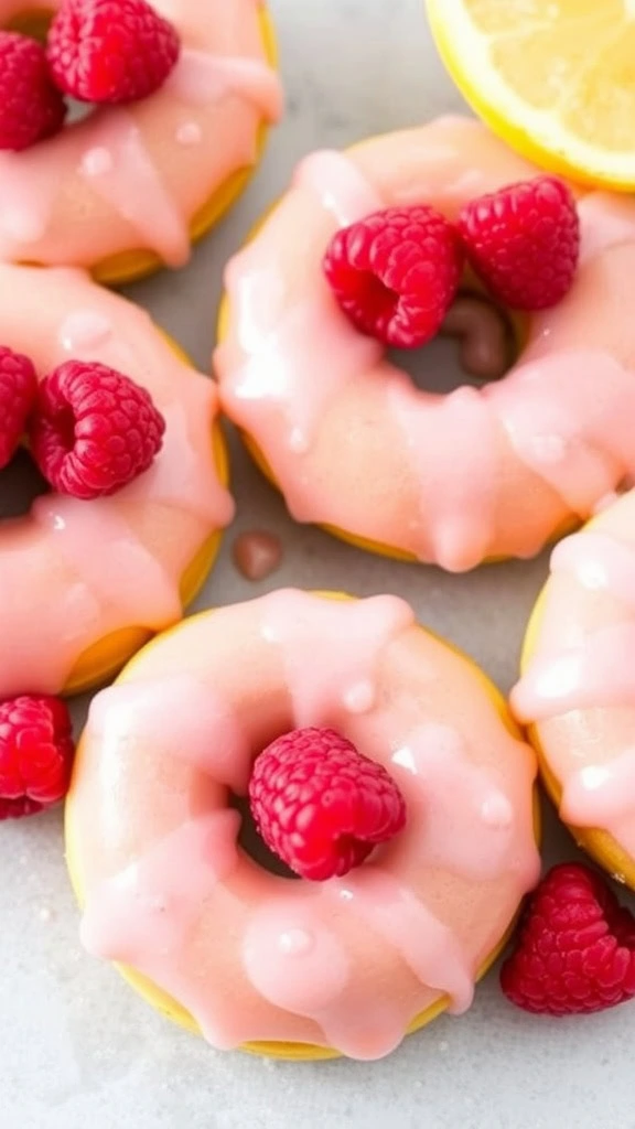 These Lemon Raspberry Donuts are a sweet treat that everyone will enjoy. Topped with a glossy raspberry glaze, they blend tangy lemon and fresh raspberries in every bite. Check out this delicious recipe for a fun baking experience!