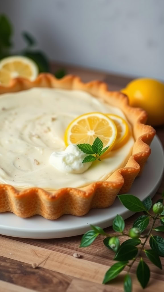 Lemon Ricotta Pie is a delightful treat for spring celebrations. This creamy pie combines the tartness of lemon with the richness of ricotta for a refreshing dessert. Check out the full recipe for this delicious Italian Easter classic here!