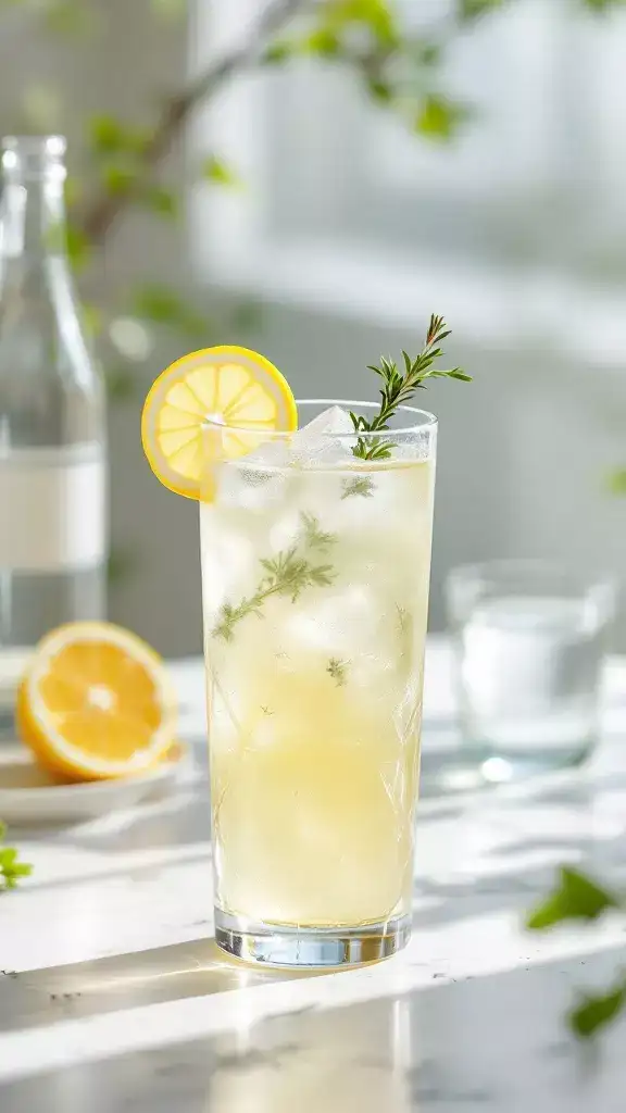 Bright and refreshing, the Lemon Thyme Collins is perfect for your next girlโs night in. This cocktail combines zesty lemon with fragrant thyme, creating a delightful mix that will lift everyone's spirits. Serve it over ice and watch your friends enjoy every sip!