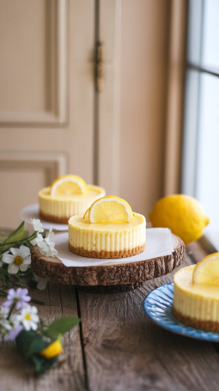 These Lemon Zest Mini Cheesecakes are a bright and cheerful treat for your bake sale. The zesty lemon flavor pairs perfectly with the creamy cheesecake, making them a hit with everyone. Simple to make and delightful to eat, they’ll surely bring a smile to faces!