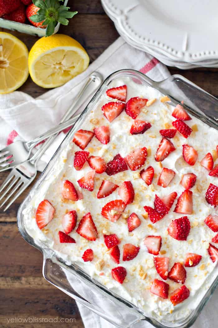 Strawberry Lemonade Icebox Cake