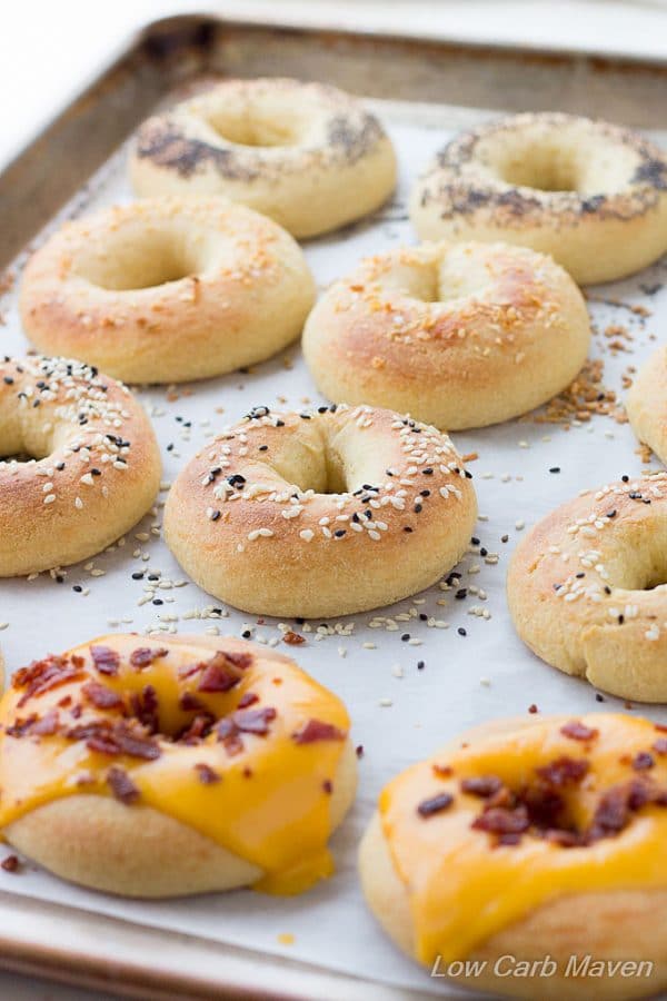 Low Carb Bagels Recipe with Fathead Dough