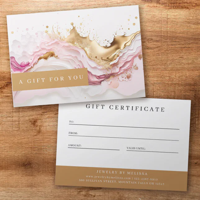 Gift Certificates for entrepreneurs and small business owners