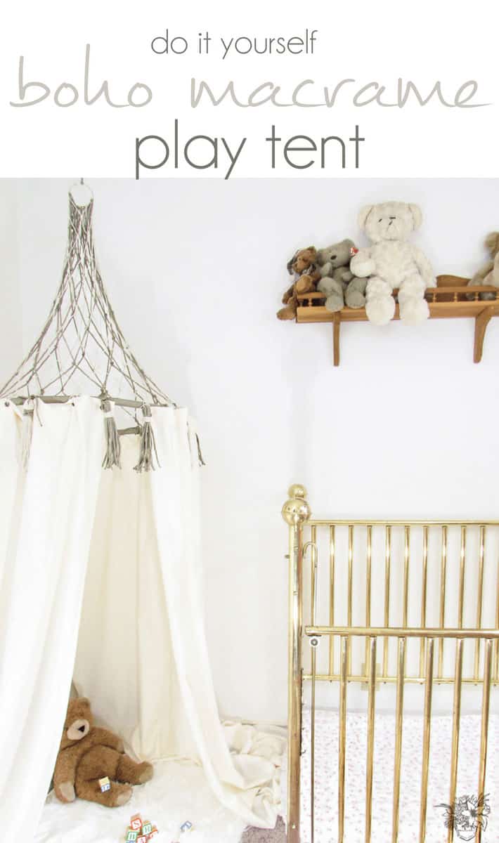 DIY Boho Macrame Play Tent