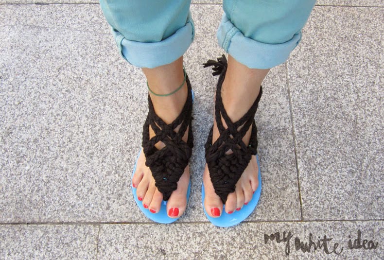 MACRAME SANDALS DIY