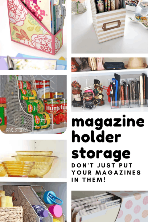 Loving these magazine storage holder ideas - you can use them for so much more than just magazines!