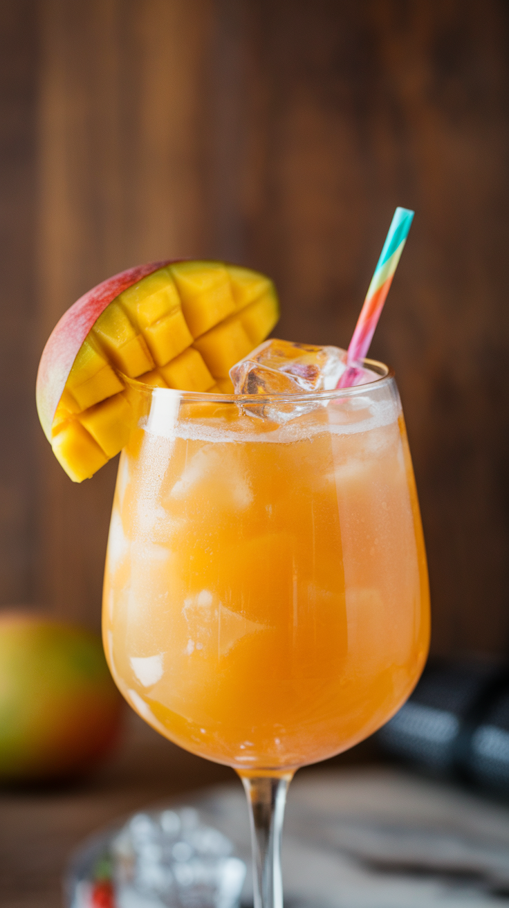 The Mango Passion Cosmopolitan is a delightful twist on the classic cocktail, bringing tropical vibes straight to your glass. With its refreshing mango and tangy passion fruit flavors, each sip is a burst of sunshine, making it perfect for summer gatherings or a cozy night in.