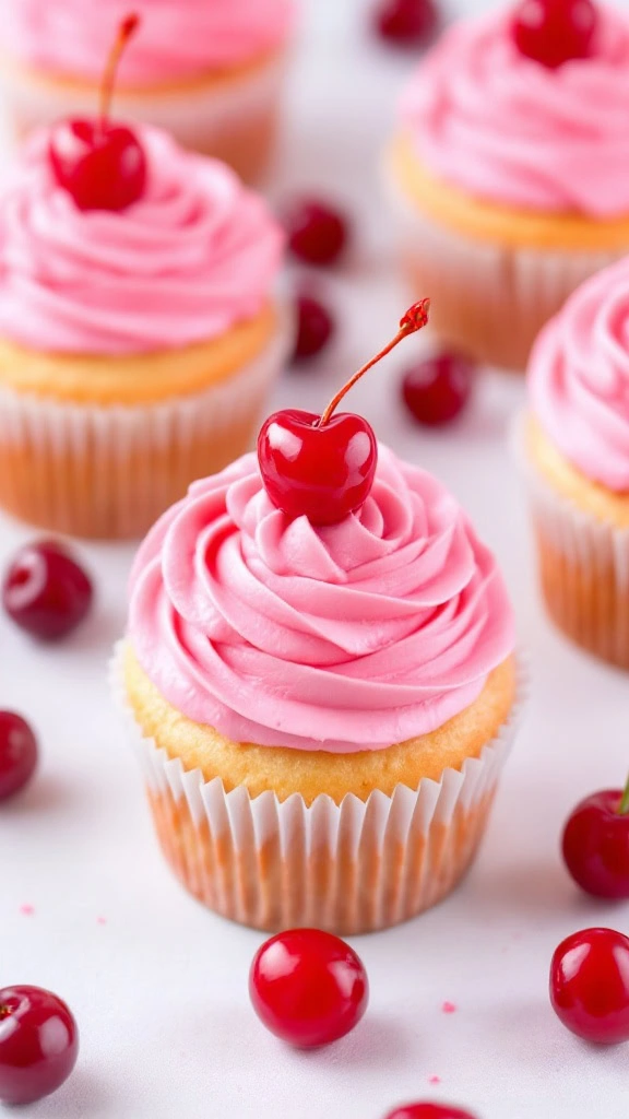 These adorable maraschino cherry cupcakes are a sweet treat that everyone will love. The fluffy frosting and bright cherry on top make them perfect for any celebration. For the full recipe, check out this link!