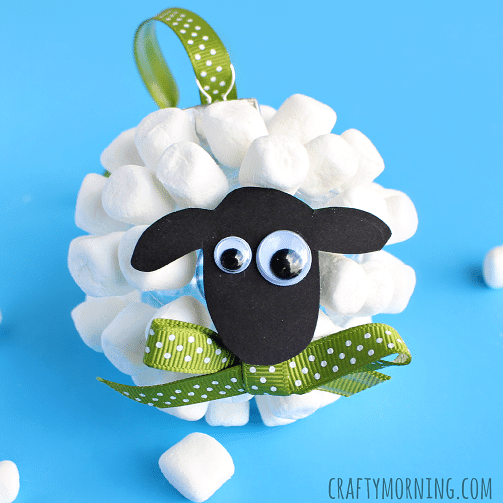 Paper plate sheep craft - This crafty family