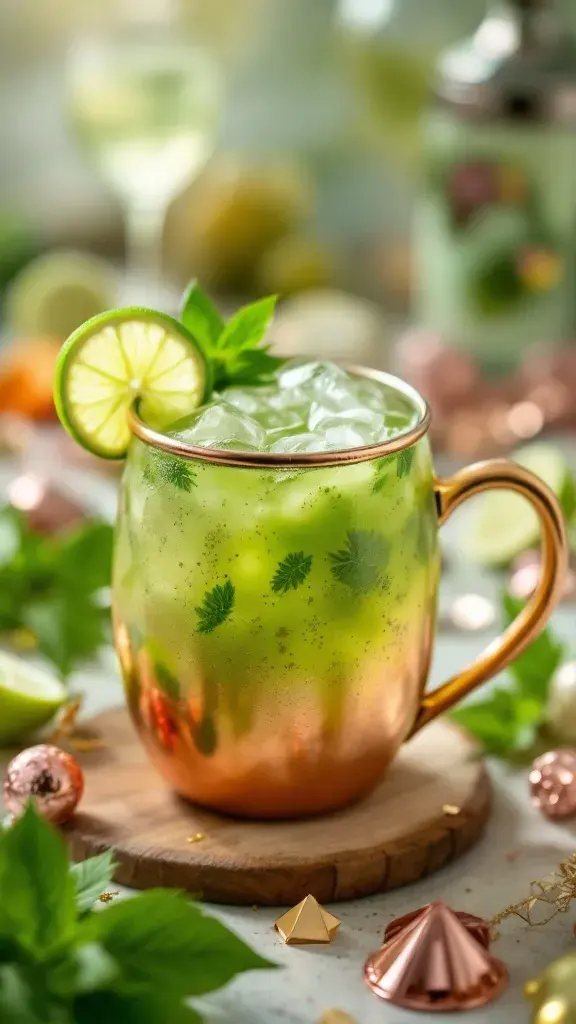 ๐ต Matcha Mule ๐นLove matcha? Love a good Moscow Mule? This drink is the best of both worlds! Earthy green tea, spicy ginger beer, and a hit of vodka make for one seriously refreshing sip.