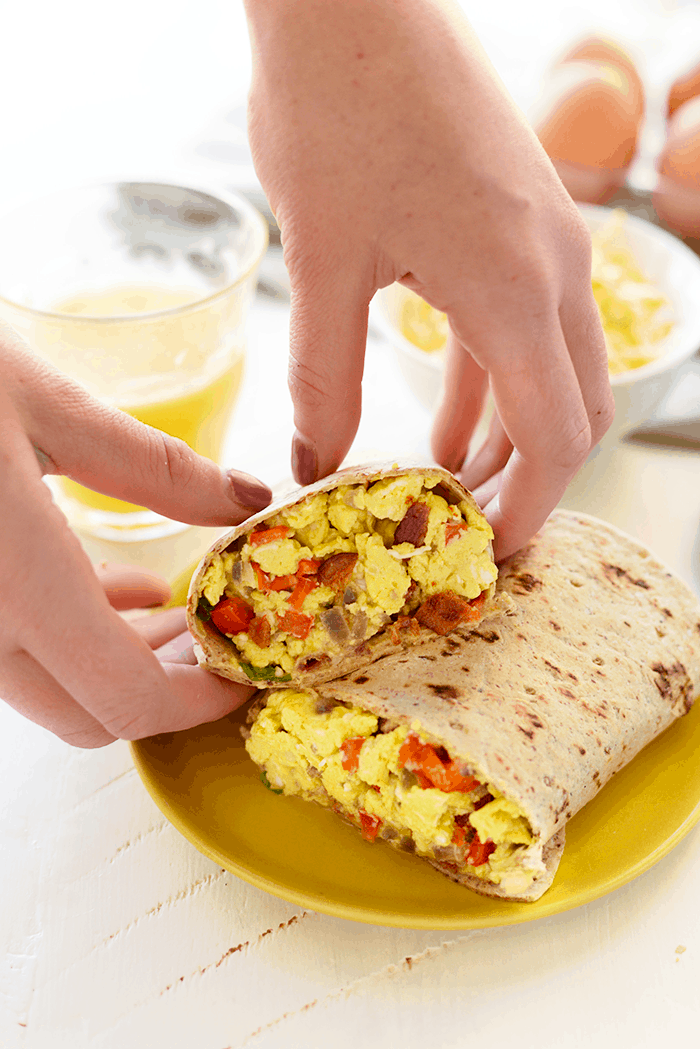 Freezer Breakfast Burritos