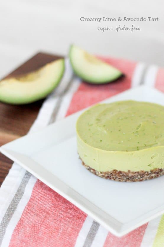 Creamy Lime and Avocado Tart (Vegan + Gluten Free)