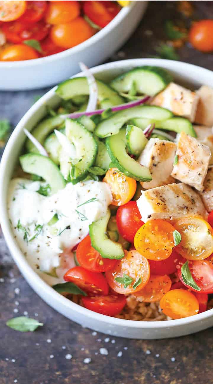 Greek Chicken Meal Prep Bowls