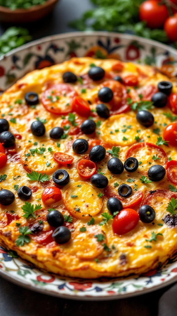 This Mediterranean frittata casserole is a colorful and tasty dish that brightens up any meal. It's packed with tomatoes, olives, and fresh herbs, making it both healthy and delicious. Perfect for brunch or a simple weeknight dinner, this casserole is sure to please everyone at the table!