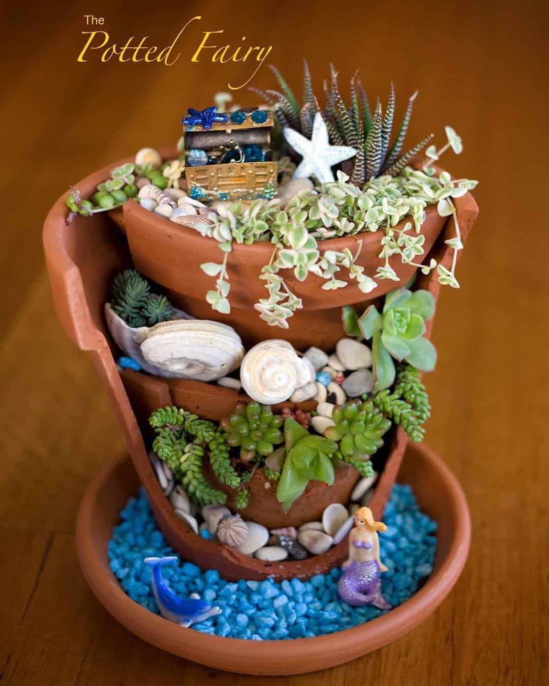 Broken Pot Mermaid Garden