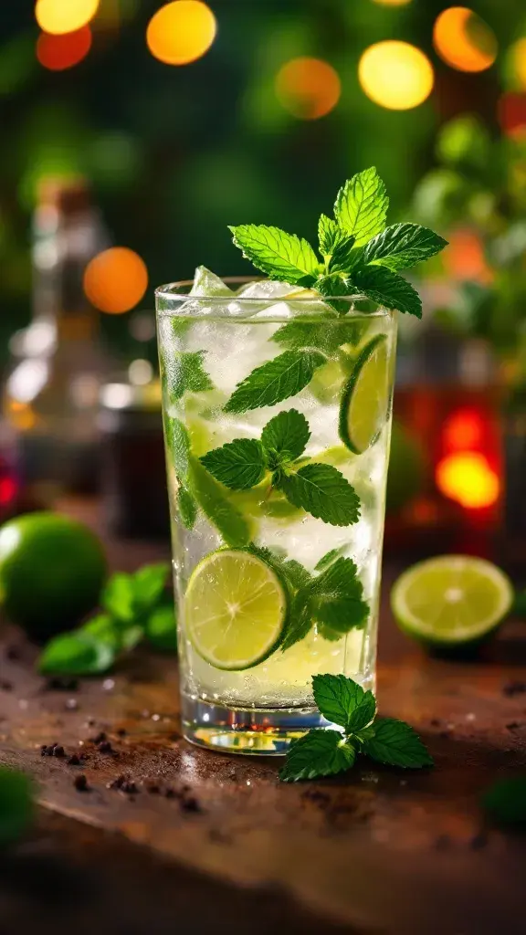 ๐ฟ Mint Mojito with a Twist ๐A classic mojitoโbut with a little extra flair! This version keeps all the minty goodness but adds a hint of green apple for a fresh, fruity kick.