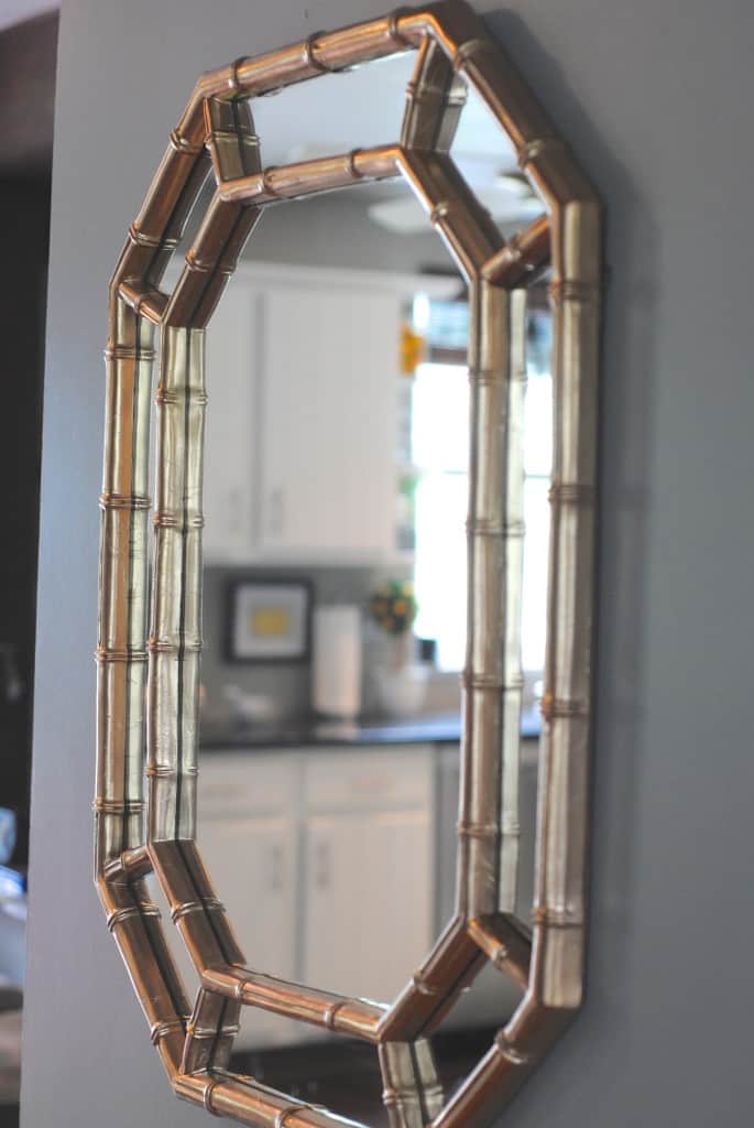 Gild a thrift store mirror frame