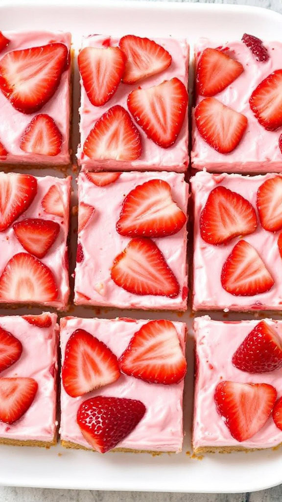 No-bake strawberry cheesecake bars are a must-try for dessert lovers! They are creamy, fruity, and super easy to make. Check out the full recipe here for a sweet treat that will impress everyone.