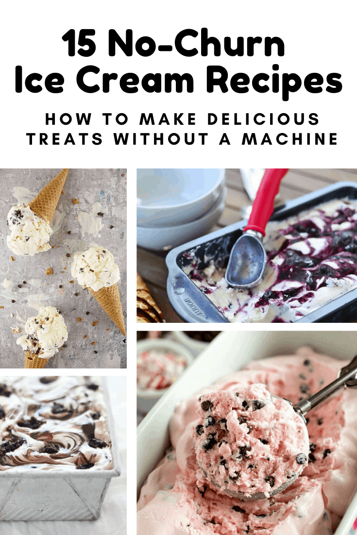 These no churn ice cream recipes are just what you need for a hot day - no machine required! #icecream #recipe #food