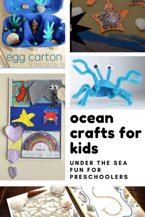 Your preschooler will love these ocean crafts for kids to help them learn about life under the sea