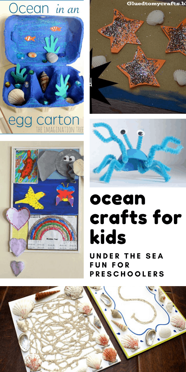 Your preschooler will love these ocean crafts for kids to help them learn about life under the sea