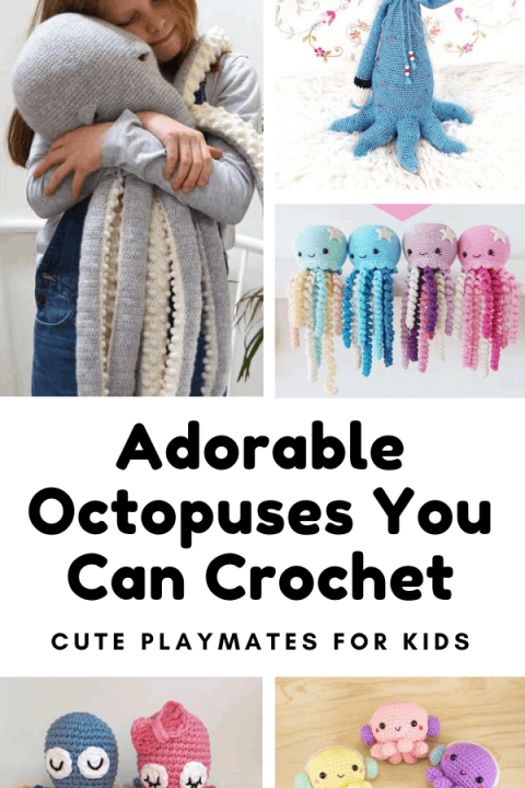 Want a new pattern to work on? Check out these cute octopuses that you can crochet - and that any child will love to play with! #crochet #crochetpattern #crafts #octopus