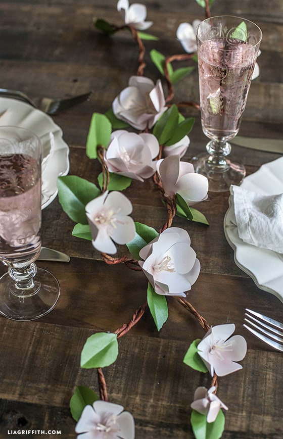 DIY Paper Apple Blossom Branches