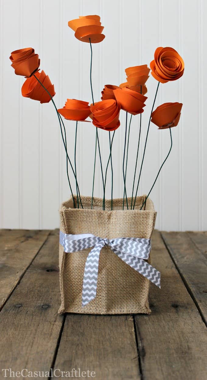 How to Make a Pretty Paper Flower Centerpiece