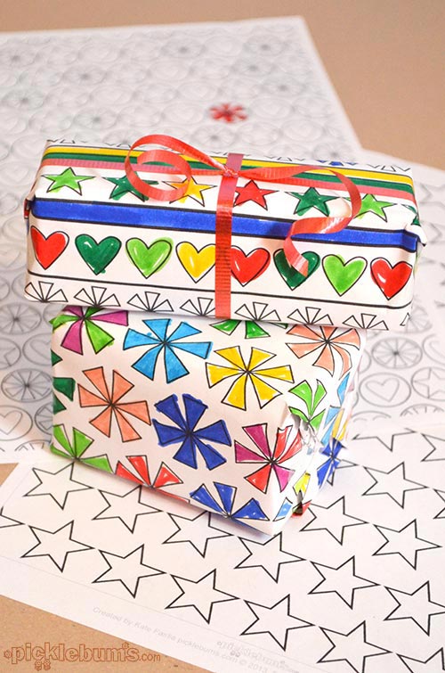 Three Fun Wrapping Paper Crafts