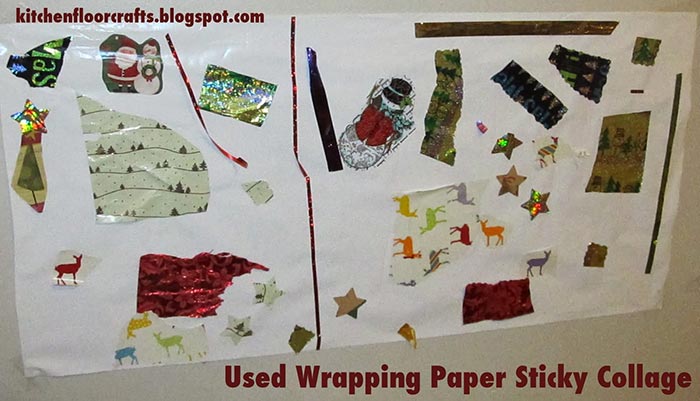 Leftover wrapping paper activities