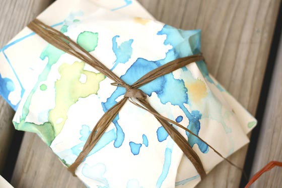 Homemade Wrapping Paper Crafts