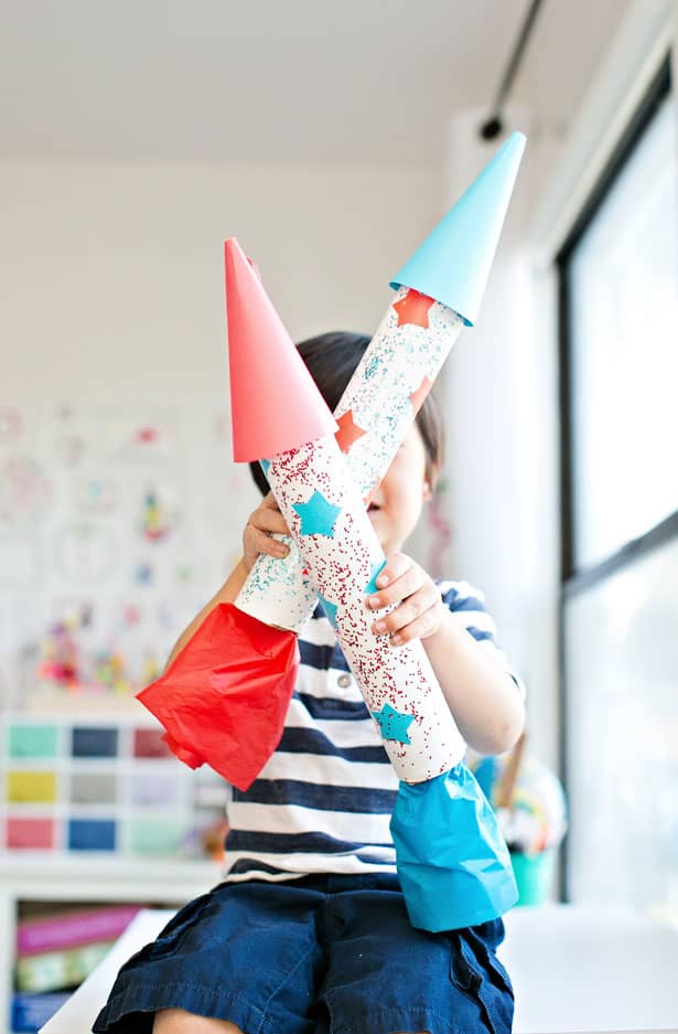 Easy DIY Rocket Ship Craft