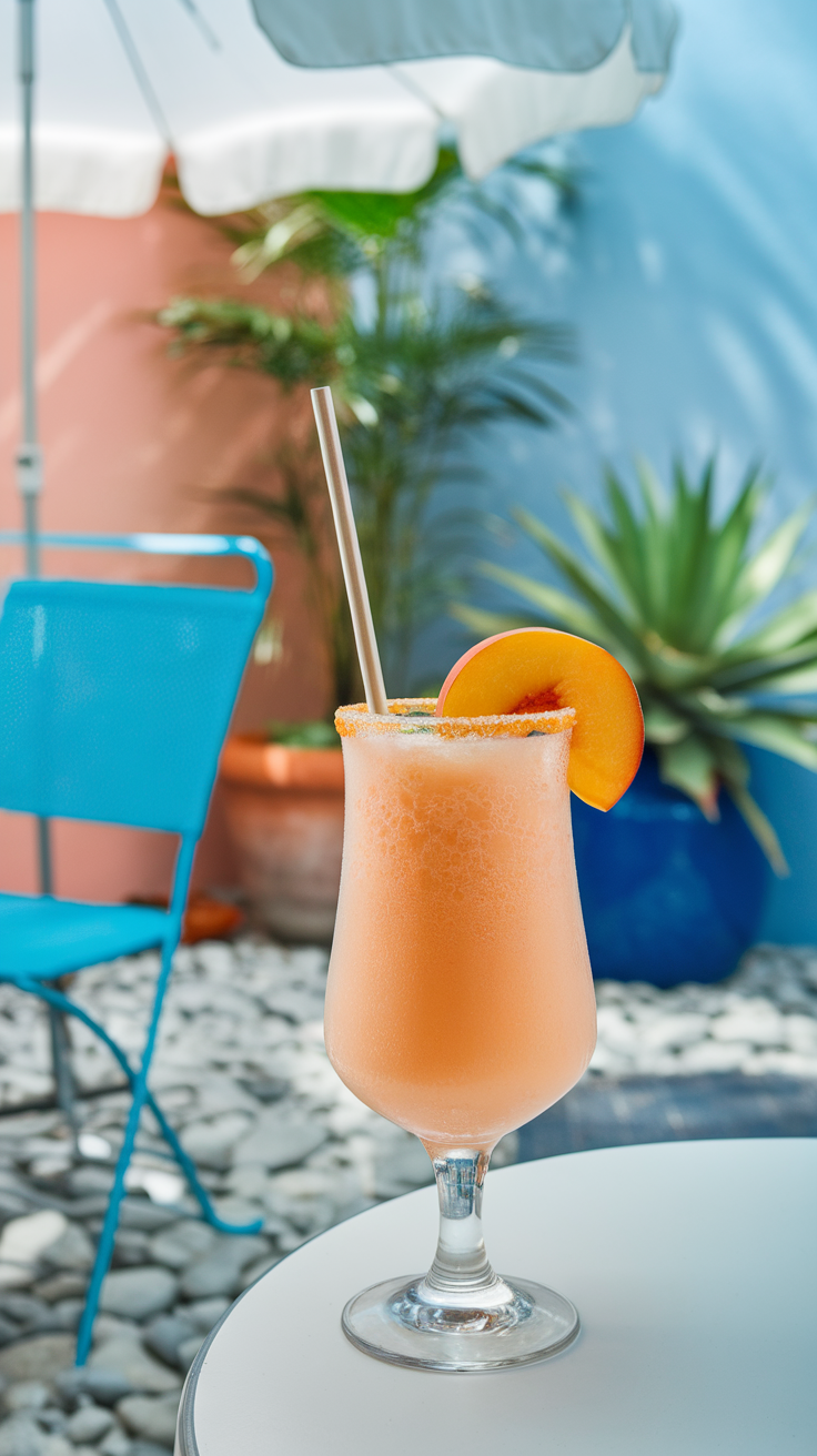 The Peach Bellini Slush is a refreshing and fruity cocktail that perfectly captures the essence of summer. With its sweet peach flavor and bubbly texture, this drink is ideal for sipping with your girlfriends during Galentine's Day celebrations. It's simple to make, requiring just a few ingredients, and can be prepared in minutes, making it a fantastic choice for any gathering.