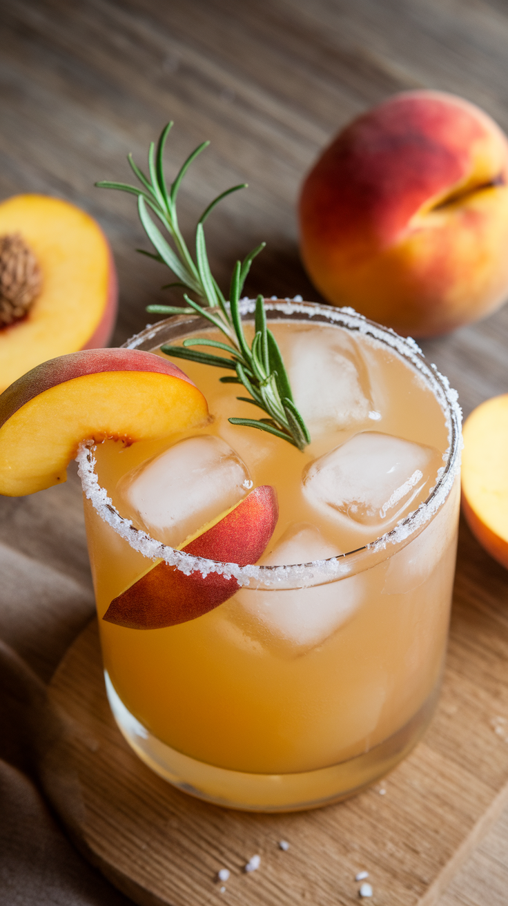 The Peach Rosemary Margarita is a delightful twist on the classic margarita, combining the sweet, juicy flavor of ripe peaches with the aromatic earthiness of fresh rosemary. This cocktail is not only refreshing but also offers a unique flavor profile that’s perfect for summer gatherings or a cozy evening in.