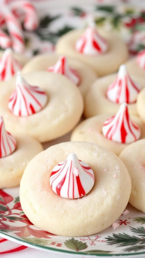 Peppermint Kiss Cookies are a fun treat that brings a festive twist to your holiday baking. These soft, buttery cookies topped with a chocolate peppermint kiss are both simple and delightful. For a great recipe, check out Peppermint Kiss Cookies!