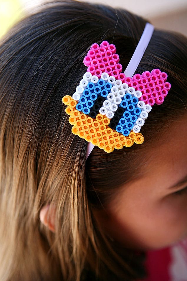 Daisy and Donald Perler Bead Necklaces or Headband