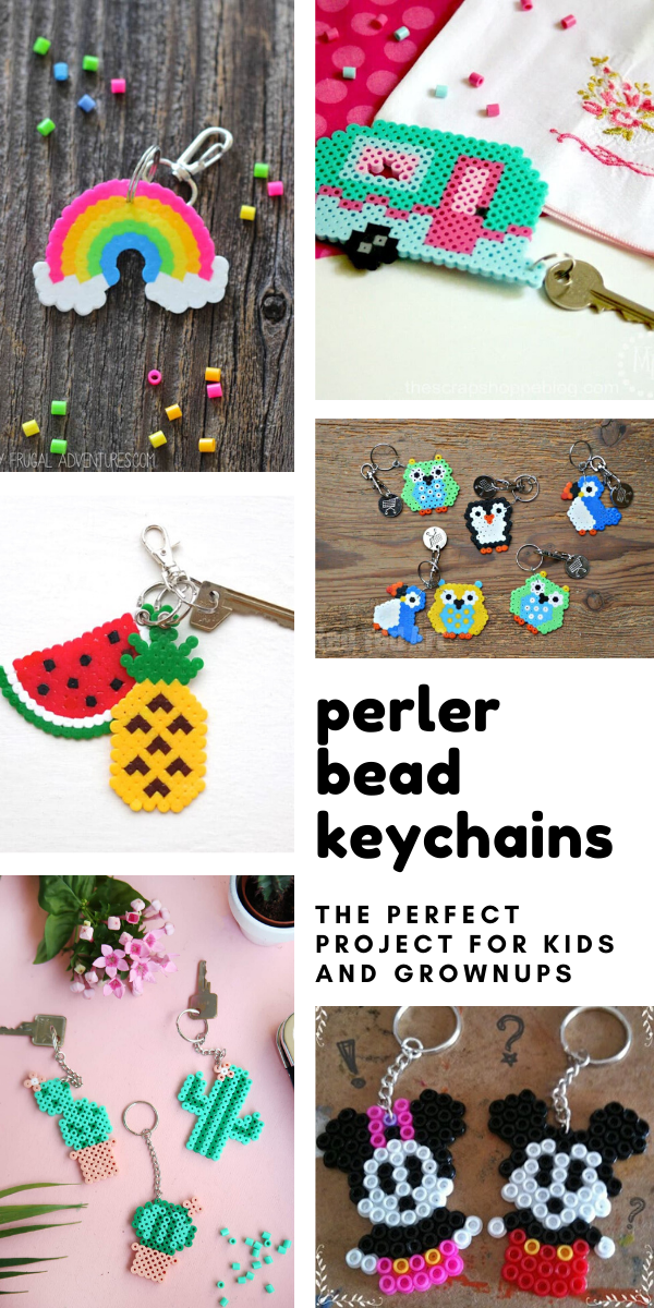 These Perler Bead Keychains are the Perfect Back to School Craft