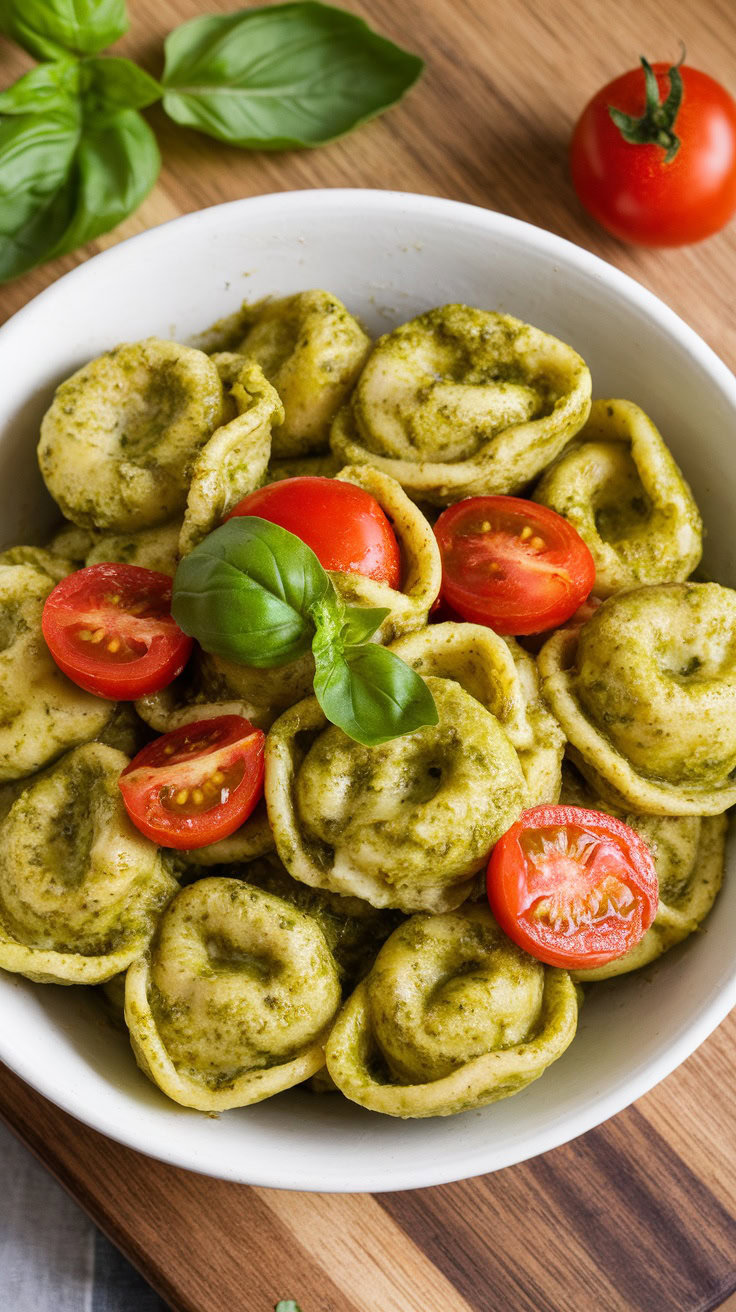 Pesto tortellini with cherry tomatoes is a delightful dish that’s super easy to make. The creamy pesto sauce pairs perfectly with the fresh tomatoes, creating a burst of flavor in every bite. This meal is great for weeknights or any time you crave something tasty!