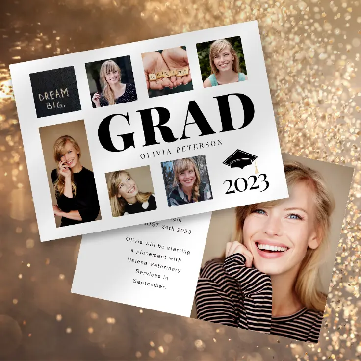Photo Collage Graduate Announcement
