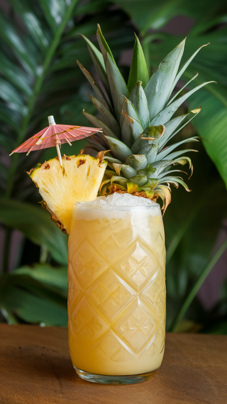 The Pineapple Coconut Crush is a refreshing drink that brings tropical vibes right to your glass. With its sweet and tangy flavor, it’s perfect for sharing with friends on Galentine’s Day. Plus, it’s super easy to whip up, making it a great choice for a fun get-together.