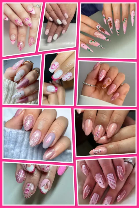 Looking for Pink Winter Nails? From candy cane hearts to pink snowflakes and glittery sweater nails, these pink Christmas nail ideas are perfect for the holidays. Save your favorite classy Christmas nails to try this season! 💅
