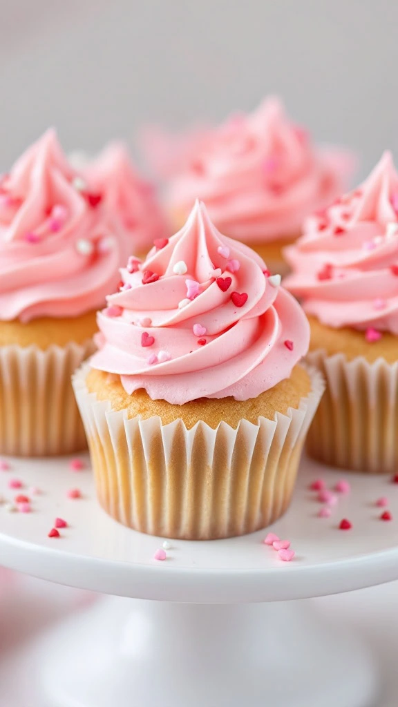 These pink buttercream cupcakes are simply delightful and perfect for any occasion. Topped with fluffy frosting and cute sprinkles, they add a fun pop of color to your dessert table. Check out the full recipe for these tasty treats here!