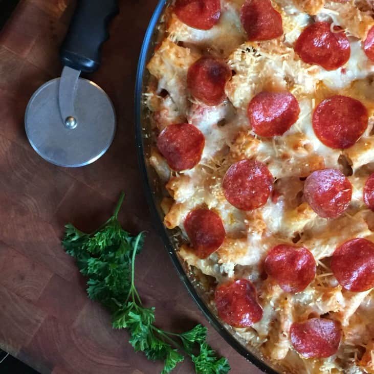 Freezer Friendly Pizza Casserole Recipe