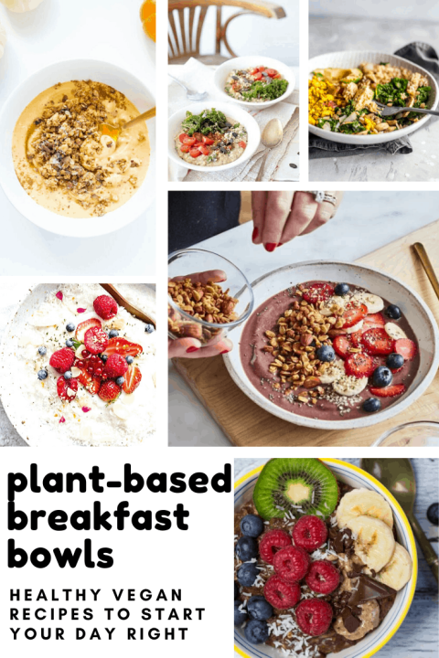 These plant-based breakfast bowls are colourful, delicious and vegan
