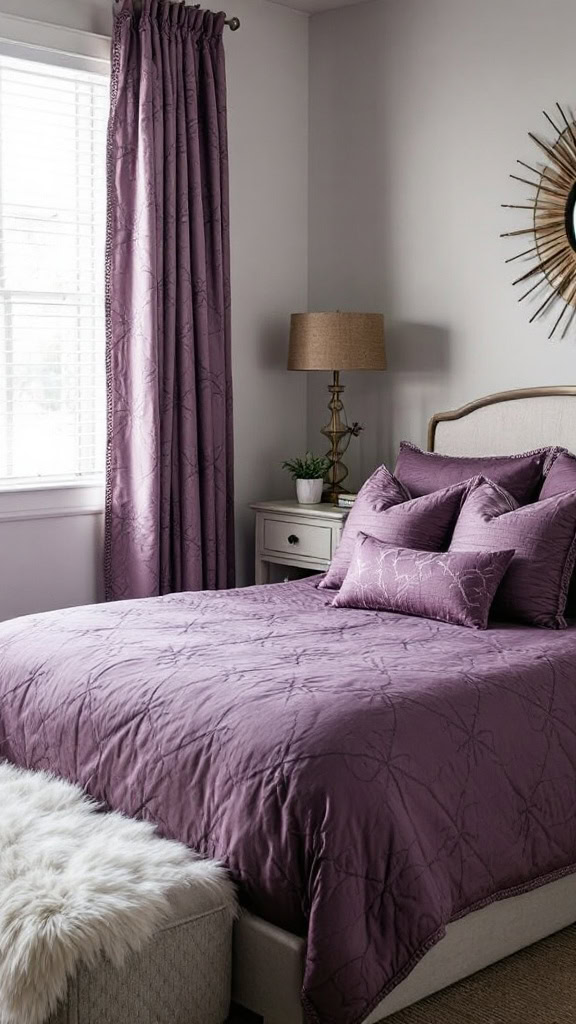 Using plum accents in your bedroom can create a cozy and inviting space. The rich color adds warmth and personality without being overwhelming. Whether it’s through pillows, curtains, or bedspreads, plum can easily elevate your decor.